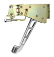 UNDER-THE-DASH CHROME EMERGENCY FOOT BRAKE WITH WINDOWED ARM AND RUBBER INSERT PAD