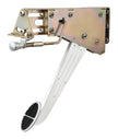 UNDER-THE-DASH BRUSHED EMERGENCY FOOT BRAKE WITH SOLID ARM AND OVAL PAD