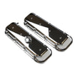 BB Chevy Cast Aluminum Valve Covers Chrome