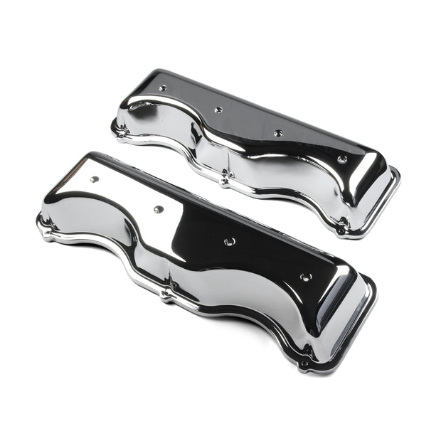 409 Chevy Cast Aluminum Valve Covers Chrome