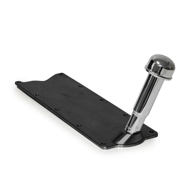 Valley Plate with Oil Fill Tube Gen III LS Driver Side Black Finish