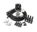 Distributor kit with plug wires all LS cast finish - FORD STYLE