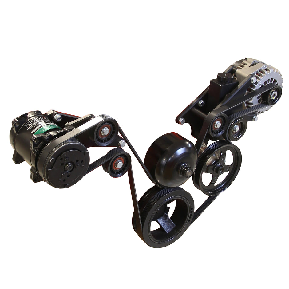 Serpentine Pulley Kit F-body/Truck AC & PS, Black Finish