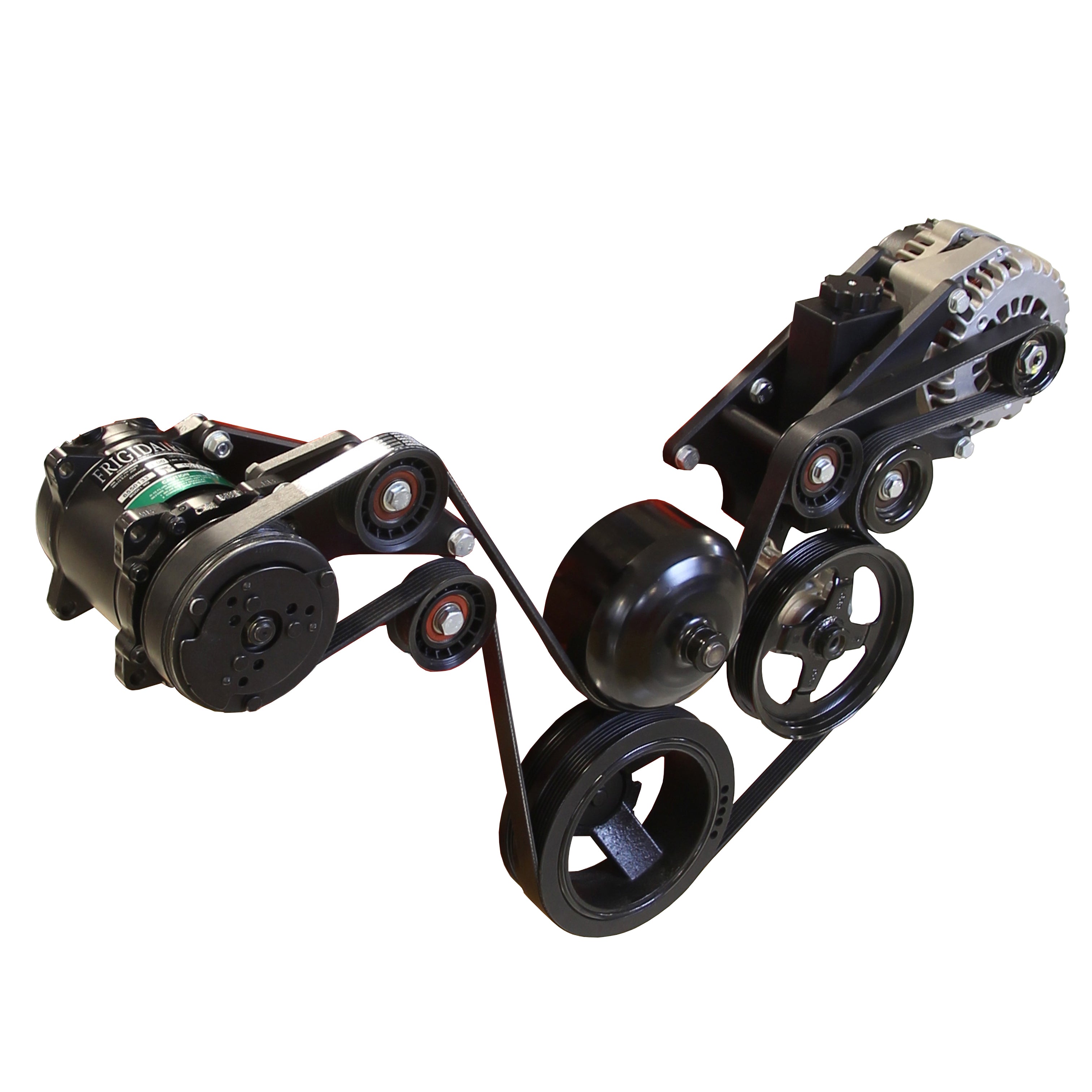 Serpentine Pulley Kit F-body/Truck AC & PS, Black Finish