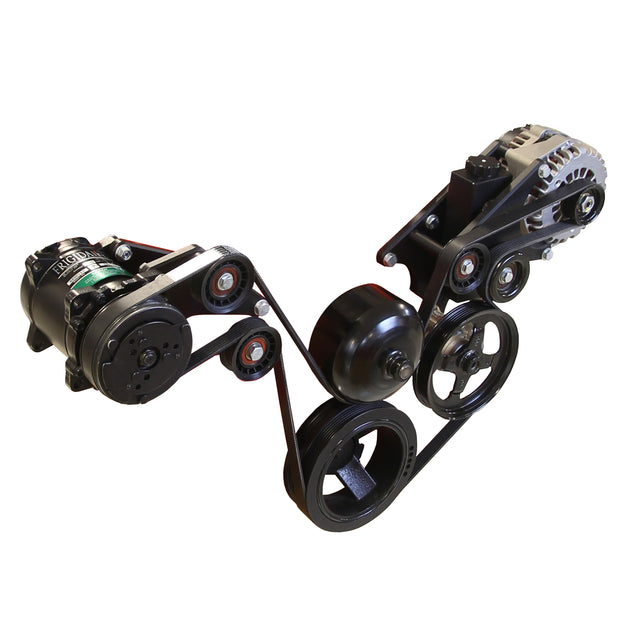 Serpentine Pulley Kit F-body/Truck AC & PS, Black Finish