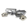 GOOLSBY EDITION BRUSHED BILLET ALUMINUM EXHAUST TIPS WITH V-BAND CLAMPS