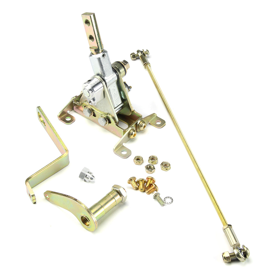 FLOOR MOUNT GATE SHIFTER FOR FORD FMX TRANSMISSION WITH 2 BOLT SPUD NO LEVER AND