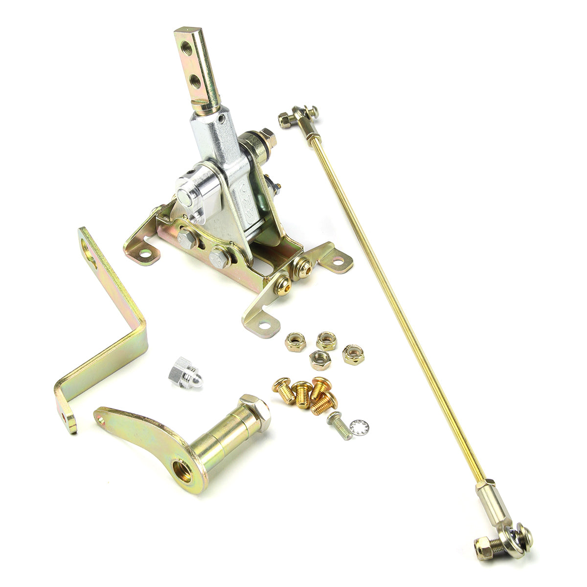 FLOOR MOUNT GATE SHIFTER FOR FORD FMX TRANSMISSION WITH 2 BOLT SPUD NO LEVER AND