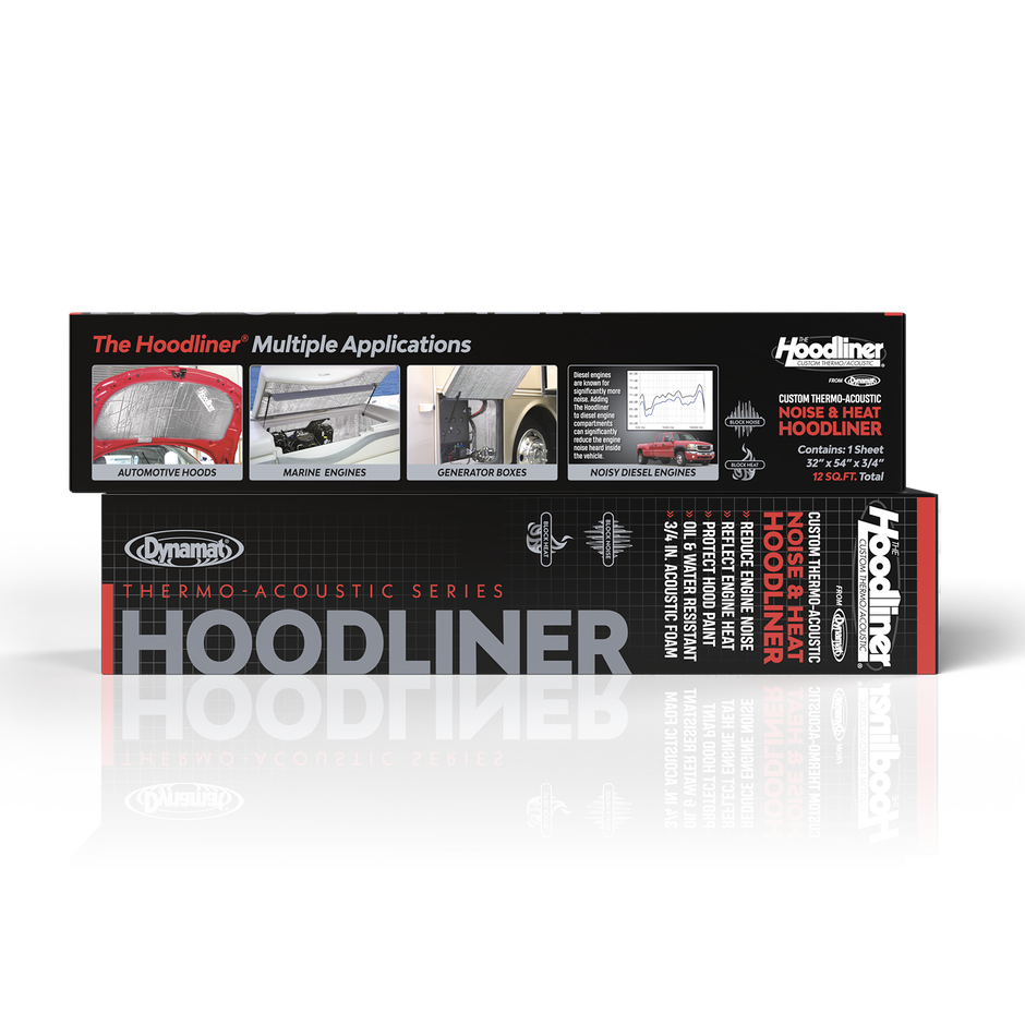 The Hoodliner Absorbs Engine Noise & Heat