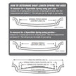 31” Low Reverse Eye SuperSlide Front Spring – 36” Axle Perch Centers - 1005L