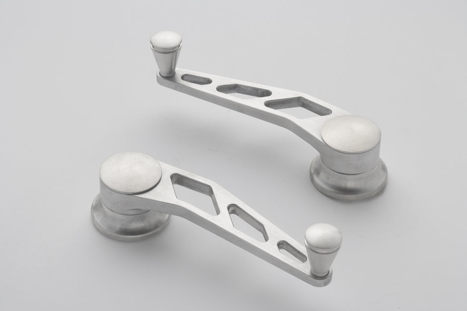 BRUSHED WINDOW CRANKS FOR GM & FORD 49 & UP