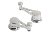 LAKESTER EDITION CHROME VENT WINDOW CRANKS FOR GM & FORD 49 & UP