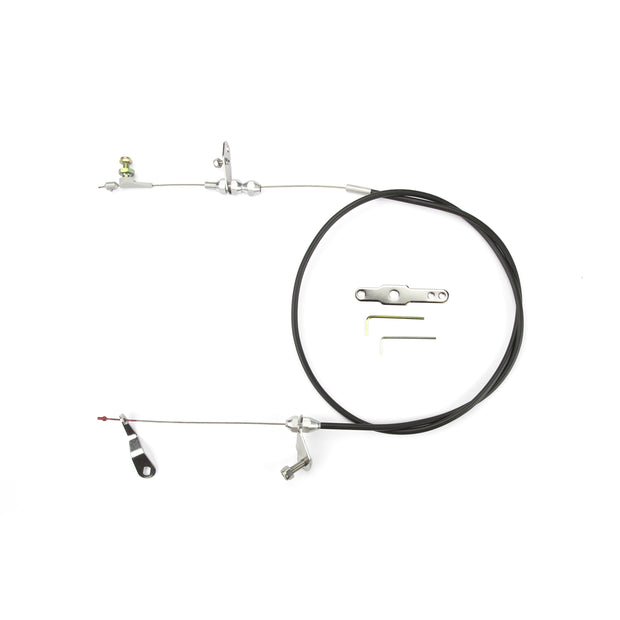 48" UNIVERSAL BLACK HOUSING C-6 BLOWER DRIVE KICKDOWN CABLE