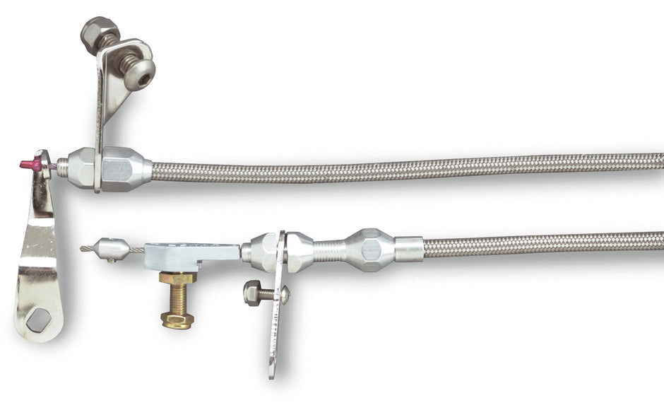 48" HI-TECH STAINLESS STEEL HOUSING C-6 KICKDOWN CABLE