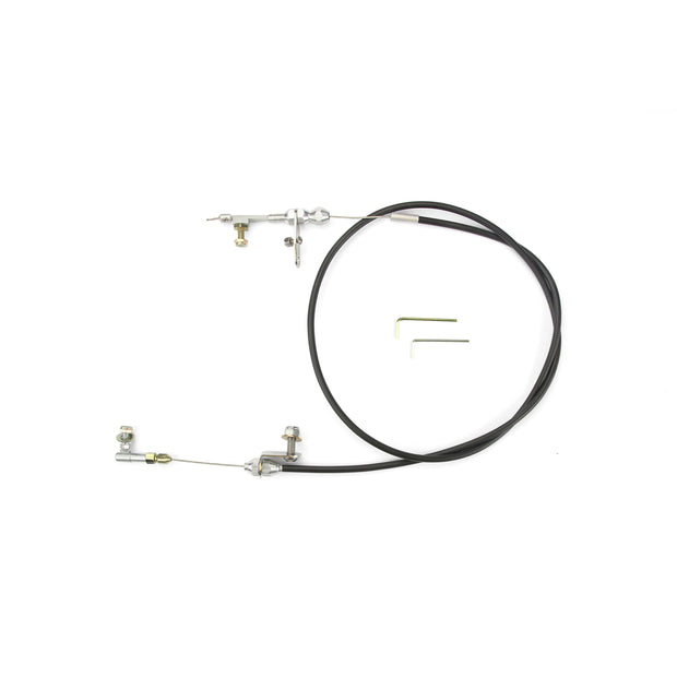 48" UNIVERSAL BLACK HOUSING POWERGLIDE KICKDOWN CABLE