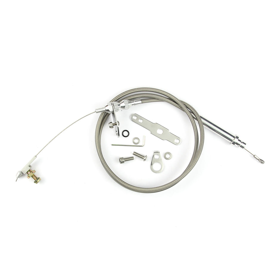 42" HI-TECH STAINLESS STEEL HOUSING TH-350 BLOWER DRIVE KICKDOWN CABLE