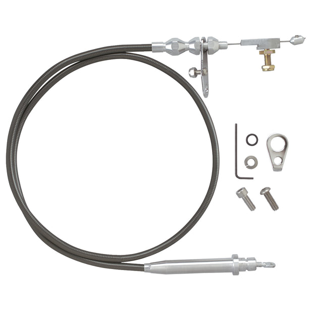42" HI-TECH STAINLESS STEEL HOUSING TH-350 KICKDOWN CABLE