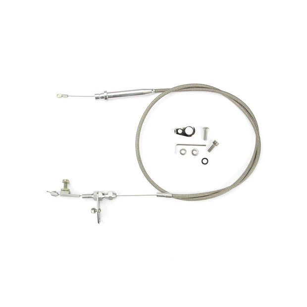 42" HI-TECH STAINLESS STEEL HOUSING TH-350 KICKDOWN CABLE