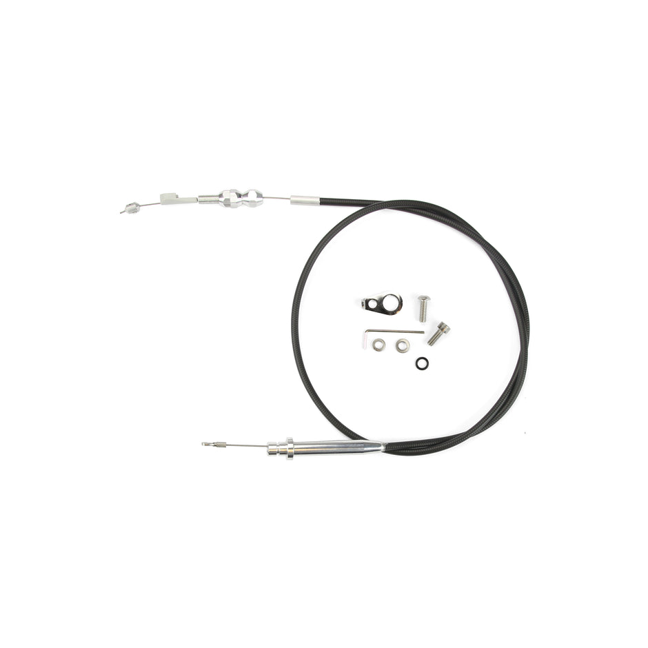 42" UNIVERSAL BLACK HOUSING TH-350 TUNED-PORT KICKDOWN CABLE