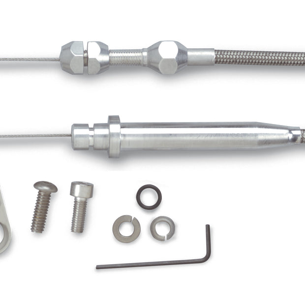 42" HI-TECH STAINLESS STEEL HOUSING TH-350 TUNED-PORT KICKDOWN CABLE