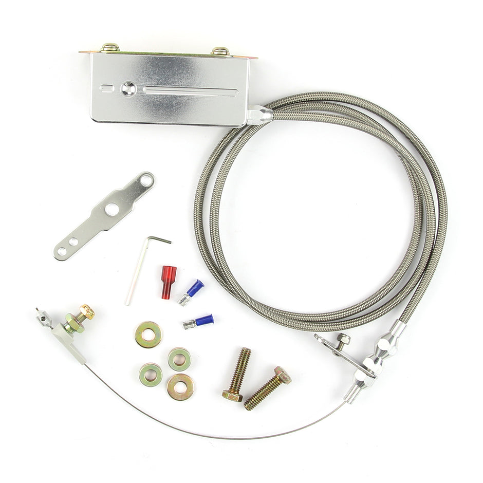 48" HI-TECH STAINLESS STEEL HOUSING ELECTRIC TH-400 BLOWER DRIVE KICKDOWN CABLE