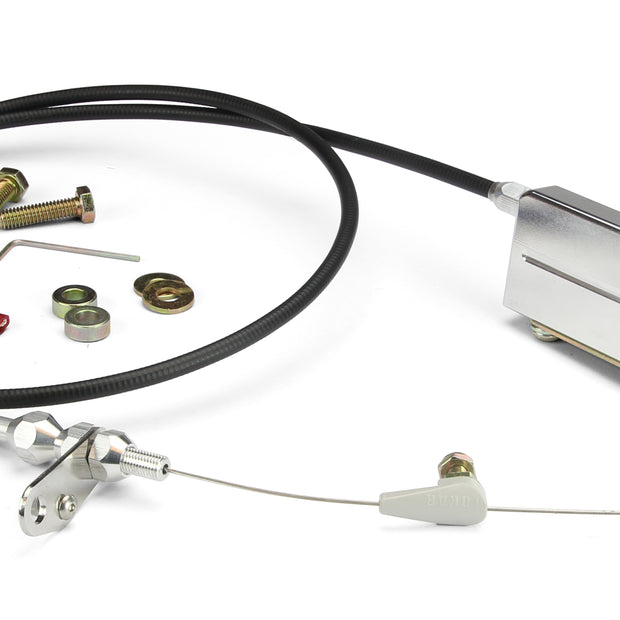 48" UNIVERSAL BLACK HOUSING ELECTRIC TH-400 KICKDOWN CABLE