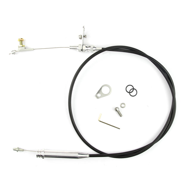 46" UNIVERSAL BLACK HOUSING 4L60 KICKDOWN CABLE