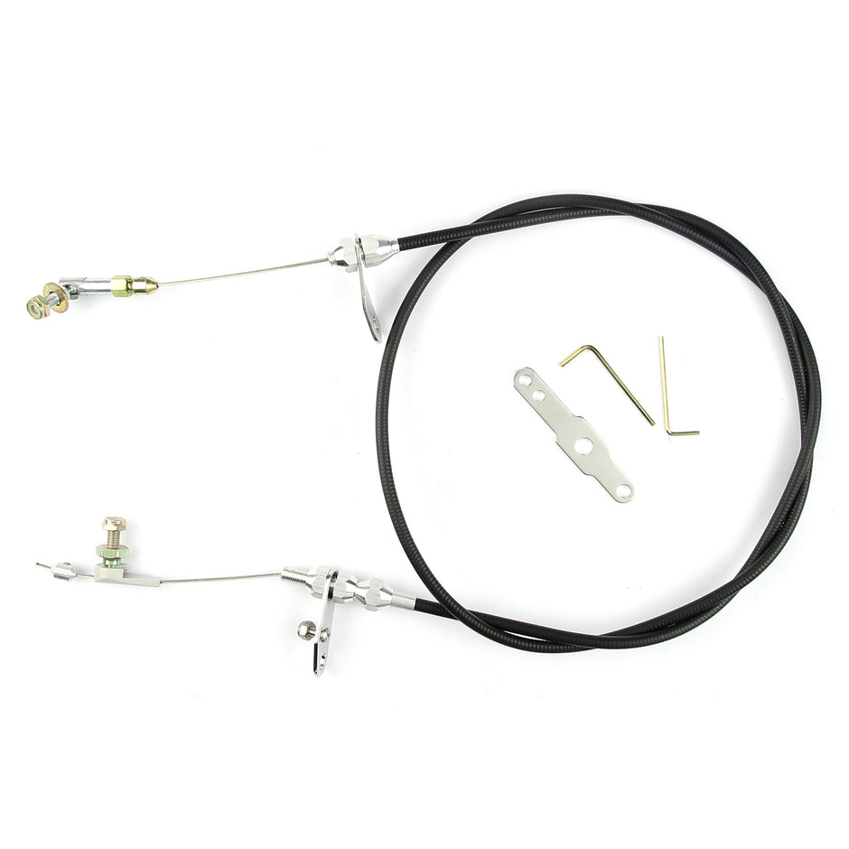 48" UNIVERSAL BLACK HOUSING 518 BLOWER DRIVE KICKDOWN CABLE