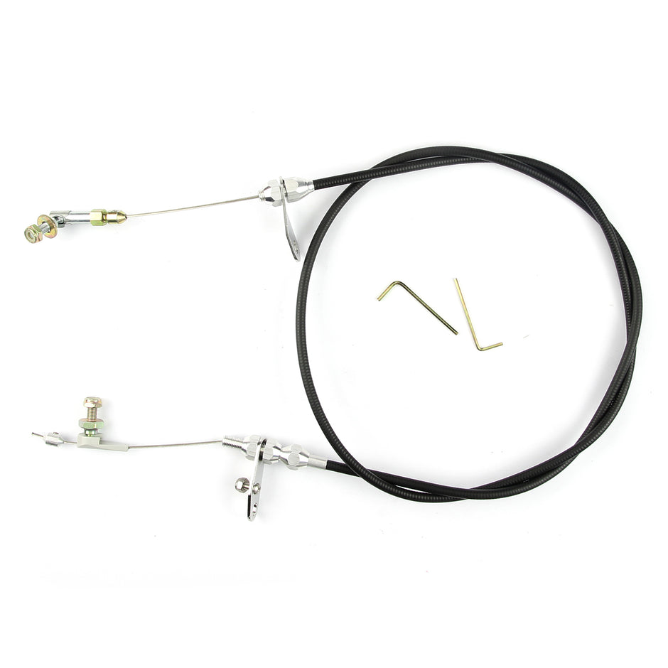 48" UNIVERSAL BLACK HOUSING 518 KICKDOWN CABLE