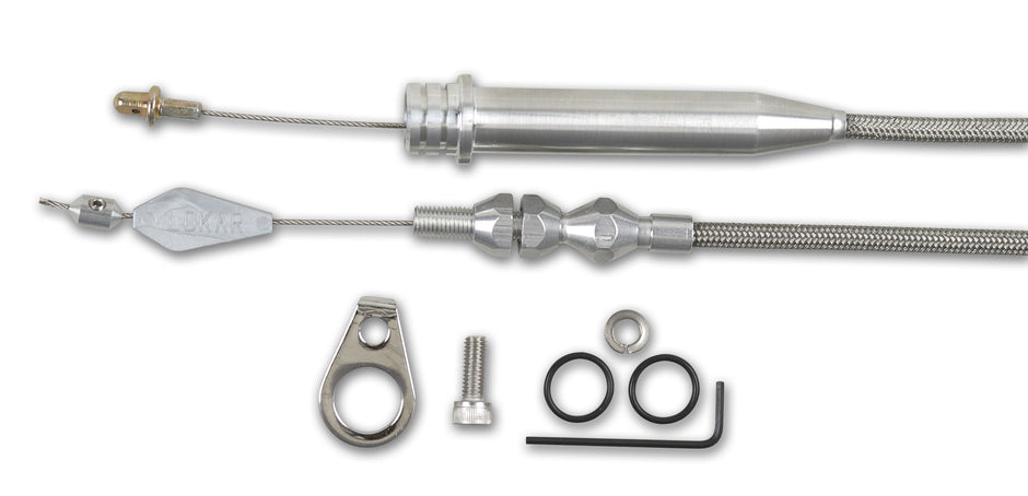 46" HI-TECH STAINLESS STEEL HOUSING 700 TUNED-PORT KICKDOWN CABLE