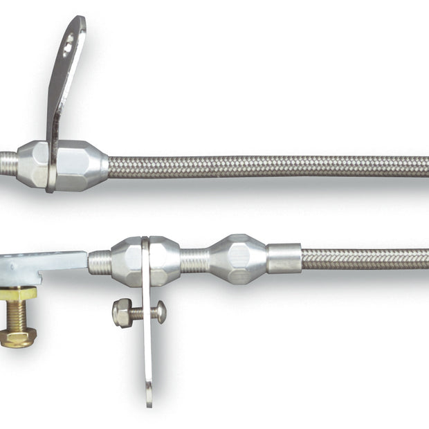 48" HI-TECH STAINLESS STEEL HOUSING 727 KICKDOWN CABLE