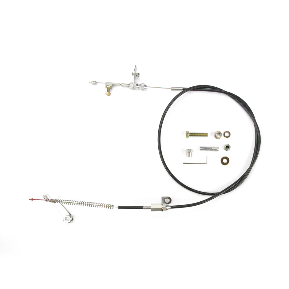 48" UNIVERSAL BLACK HOUSING AOD KICKDOWN CABLE