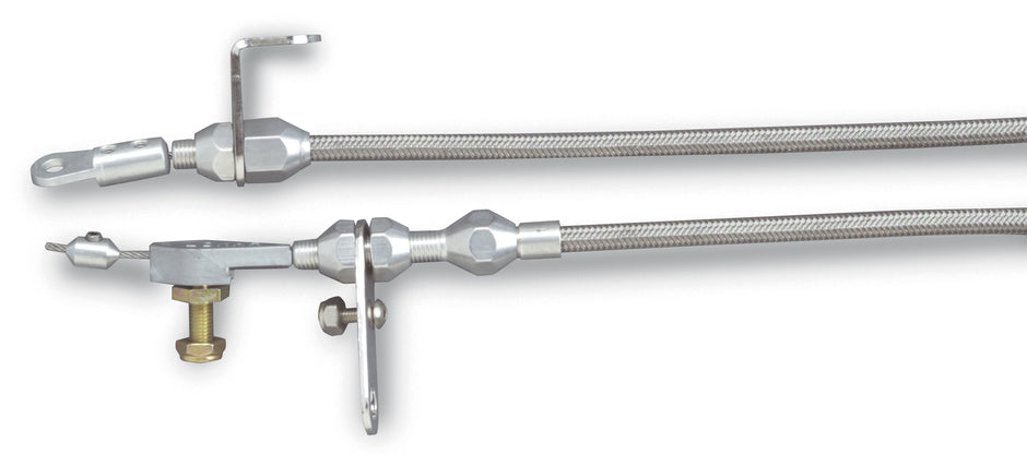 48" HI-TECH STAINLESS STEEL HOUSING FMX KICKDOWN CABLE