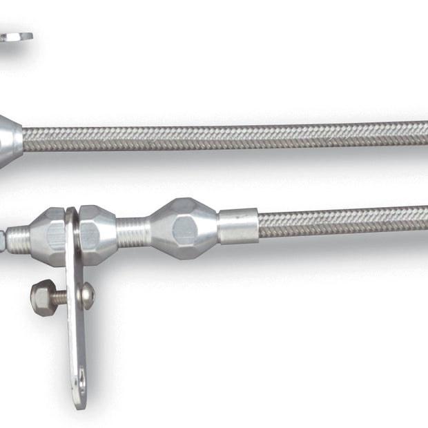 48" HI-TECH STAINLESS STEEL HOUSING FMX KICKDOWN CABLE