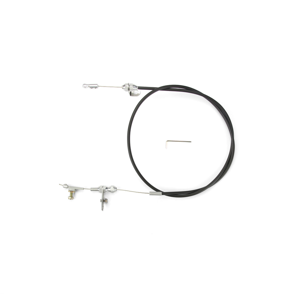 48" UNIVERSAL BLACK HOUSING FMX KICKDOWN CABLE