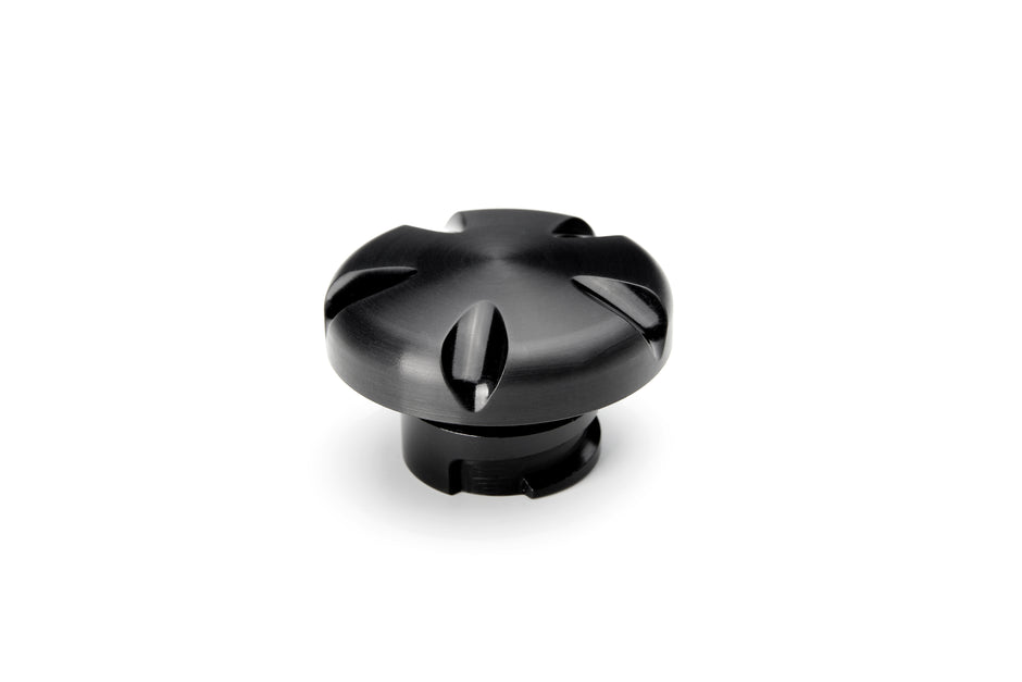 LS ENGINE OIL CAP - GROOVE - BLACK