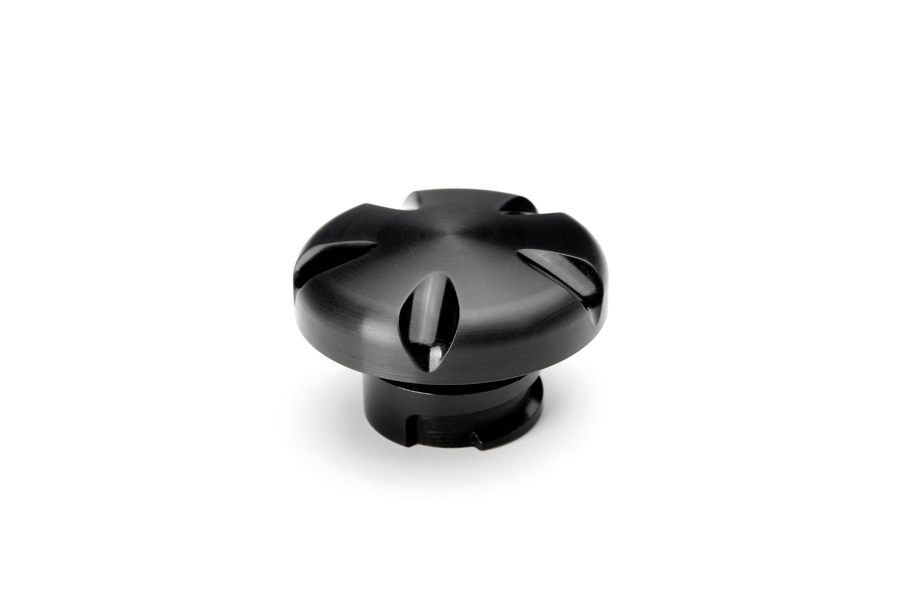 LS ENGINE OIL CAP - GROOVE - BLACK