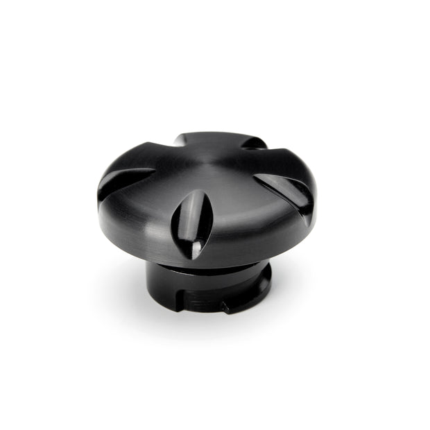 LS ENGINE OIL CAP - GROOVE - BLACK