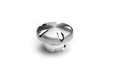 LS ENGINE OIL CAP - GROOVE - BRUSHED