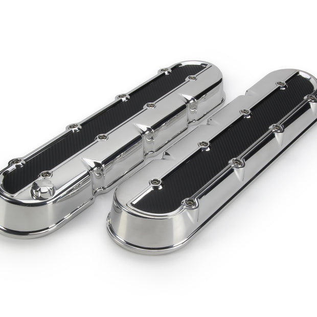 LS VALVE COVER WITH CF INSERT (PAIR) - POLISHED
