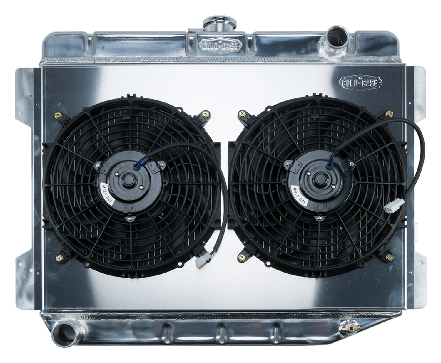 Kalai Rod Radiator 70-74 E Body Challenger Aluminum Performance Radiator And 12 Inch Dual ...