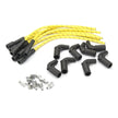 PLUG WIRE KIT LS 90D COIL TO 180D PLUG CUT TO FIT YELLOW WITH BLACK TRACERS