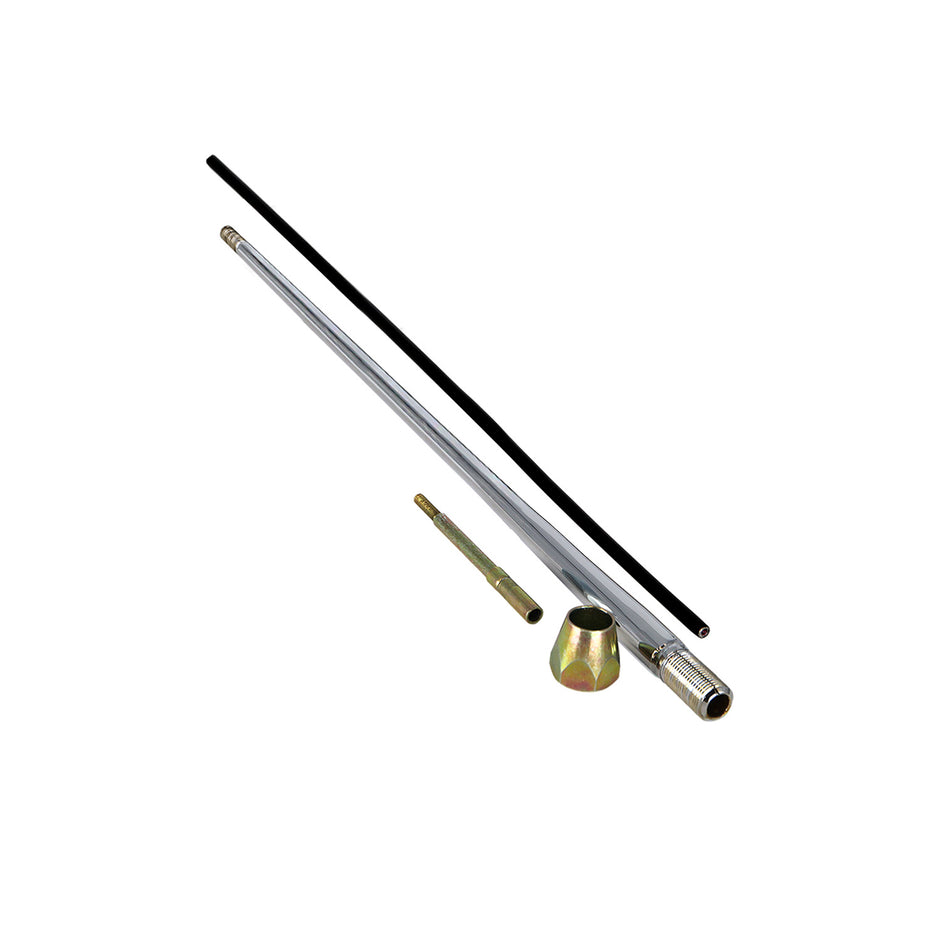 16" STRAIGHT CHROME REPLACEMENT LEVER KIT WITH THREADED END