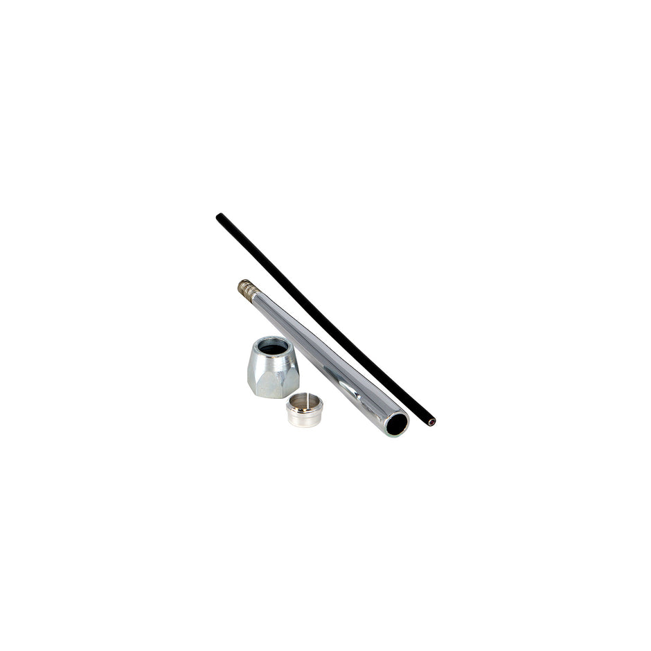 8" STRAIGHT CHROME REPLACEMENT LEVER KIT WITH COMPRESSION END