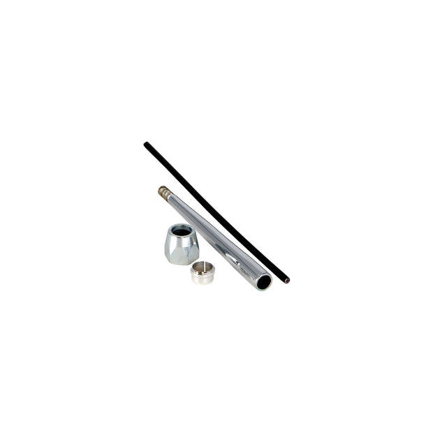 8" STRAIGHT CHROME REPLACEMENT LEVER KIT WITH COMPRESSION END