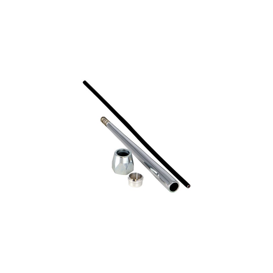 10" STRAIGHT CHROME REPLACEMENT LEVER KIT WITH COMPRESSION END