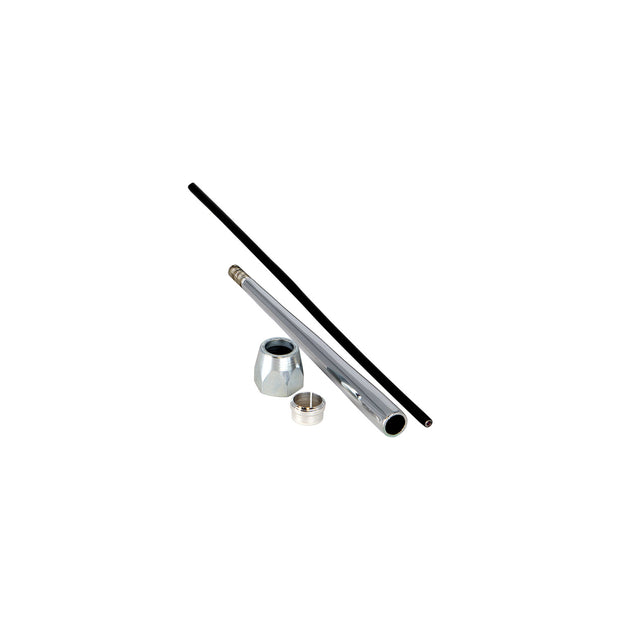 10" STRAIGHT CHROME REPLACEMENT LEVER KIT WITH COMPRESSION END