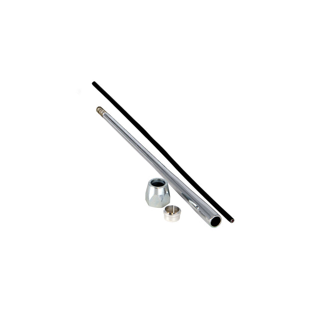 12" STRAIGHT CHROME REPLACEMENT LEVER KIT WITH COMPRESSION END