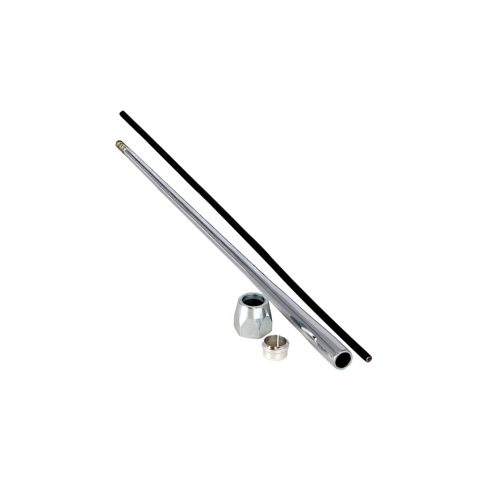 16" STRAIGHT CHROME REPLACEMENT LEVER KIT WITH COMPRESSION END