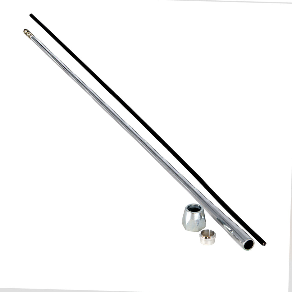 32" STRAIGHT CHROME REPLACEMENT LEVER KIT WITH COMPRESSION END